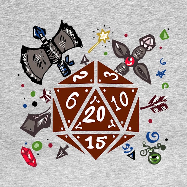 Fantasy Weapon D20 by Fantasy West Design